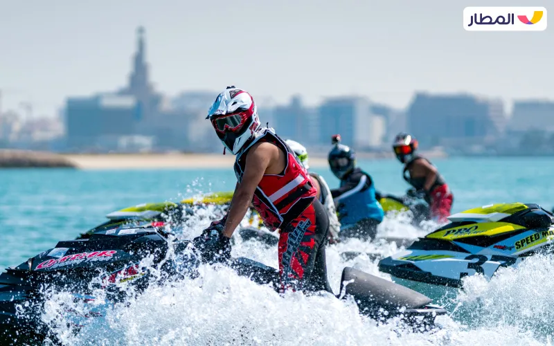 Entertainment in water sports venues